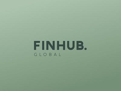 FinHub brand fintech logo logotype