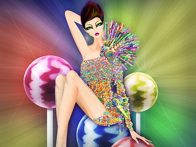 Cancer Candy Pinup girl