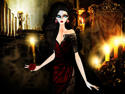 Phantom of the Opera Christine Dae classic monster fashion ghost illustration mask model monster opera phantom phantomoftheopera