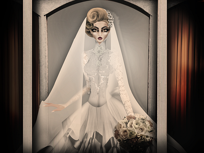 Mexican Legends "La Pascualita" bride dayofthedead fashion folklore ghost illustration manequin mexico model