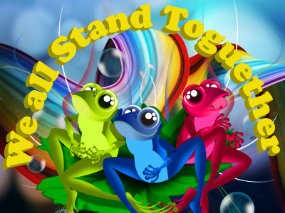 We all Stand Toguether Frogs!! colors frogs mexico paul mcartney rainforest song the beatles