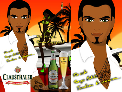 Clausthaler Beer Design entry Poster 3 adult bar beer dress drink lifestyle nonalcohol style