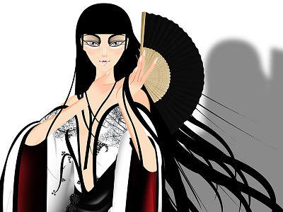 Geisha art asia fan geisha japan japanese sayuri