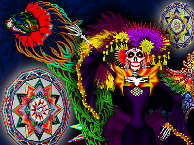 México alebrije artesania aztec catrina color death.color folklor mexica mexico otomi quetzal