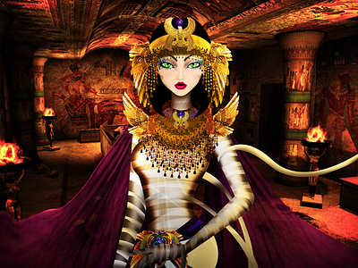 Fashion Illustration Monsters "Mummy" classicmonsters cleopatra design egypt fashion illustration mithology model monsters villians