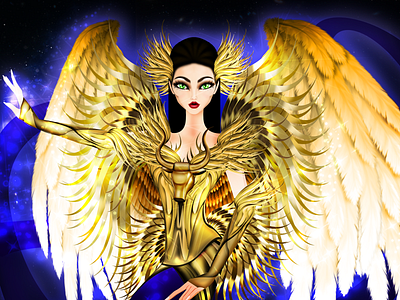 Taurus Zodiac Sign Angel Digital Illustration angel angeles armor catholic celestial cosmogony divine horoscope religion saint taurus zodiac zodiac signs