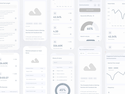 Mobile version presentation B&W | Concured 3d analytics animation character chart clean crypto dashboard design illustration market minimal mobile app nft onboarding shopping ui user interface ux web design