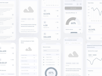 Mobile version presentation B&W | Concured 3d analytics animation character chart clean crypto dashboard design illustration market minimal mobile app nft onboarding shopping ui user interface ux web design