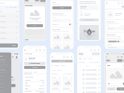 Wireframe Mobile | Stork 3d animation app branding clean dashboard design figma graphic design jewelry marketplace minimal mobile motion graphics onboarding trade typography ui ux xd