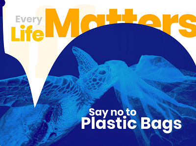 Say No To Plastic Bags adobe photoshop banner banner ad banner design design life lifesaver manipulation nature social post twitter feed