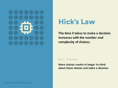 Hick's Law adobe illustrator adobe xd banner illustration law law of ux social post twitter feed ux design