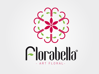 Logo Florabella - ART FLORAL - art brand florabella floral logo