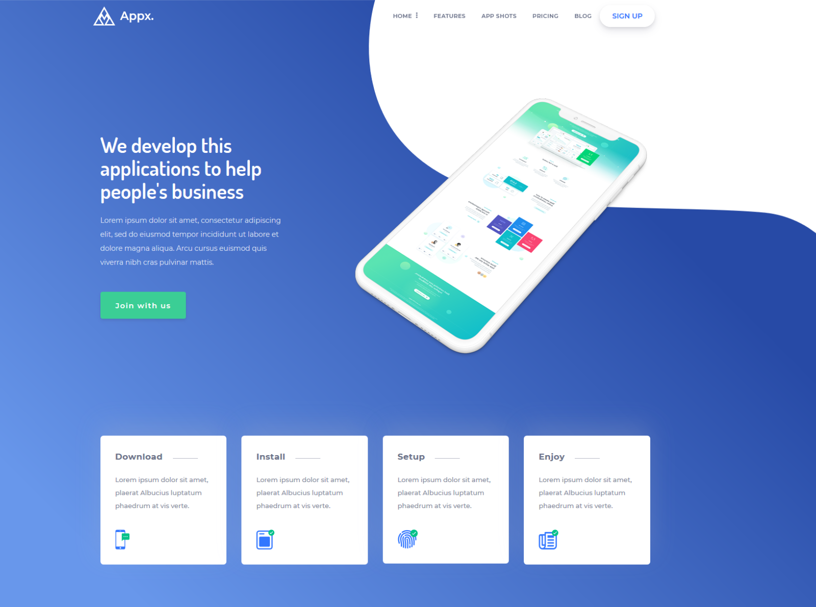 Bootstrap Landing Page Source Code