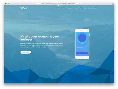 Colid landing page