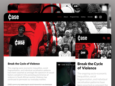 CASE Donation Portal charity cms creative direction design photoshop responsive webdesign website wordpress
