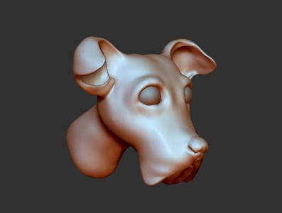 ZBrush - dog head