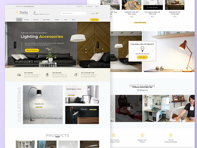 Lighting Accessories Homepage Design