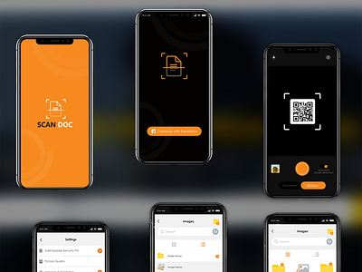 Document scanned Mobile application design