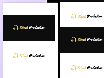 Music Silent Production Company Logo branding design designers graphic design illustration logo motion graphics ui uidesign uiux web web deisgn website design
