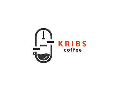 Kribs Coffee Logo Proposal coffee kribs loft logo design