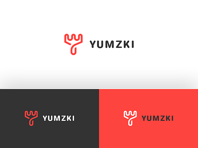 Yumzki - Food App Logo Design