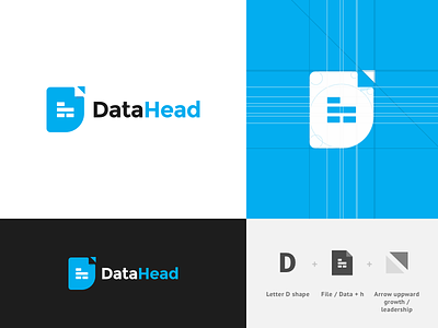 Data Head - Logo Design branding data identity identity design logo design logodesign