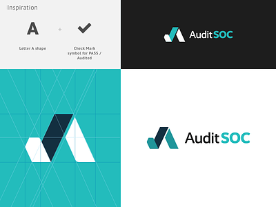 AuditSOC - Design Proposal A audit iconic logo logo logo design security