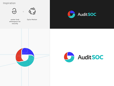 AuditSOC - Design Proposal B audit branding iconic logo logo logo design security