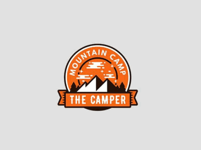 Mountain camp logo