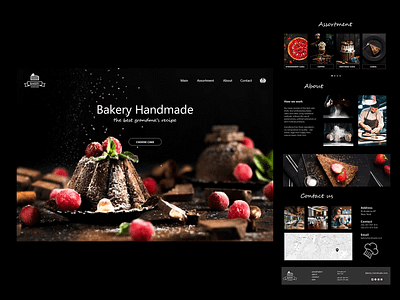 Bakery Handmade UX/UI design bakery cakes ui ui design ux ux challenge ux desgin ux design web app web design website website design