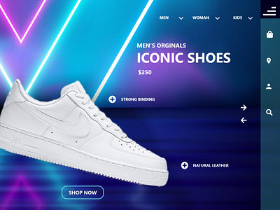 Shoes UX/UI design