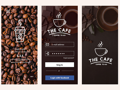 Cafe App UX/UI app app concept app design app designer app ui design ui ui design ux ux challenge ux desgin ux design website