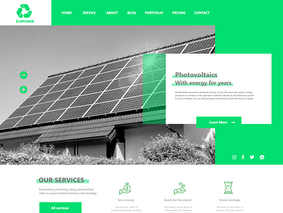 Photovoltaics UX/UI design branding design ui ui design ux ux challenge ux desgin ux design website website design