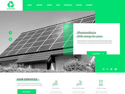 Photovoltaics UX/UI design