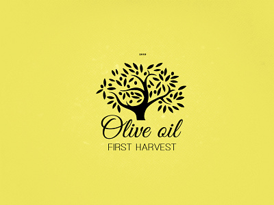 TITANS Olive Oil Sticker Logo Design branding design first harvest logo logo design logos olive oil sticker