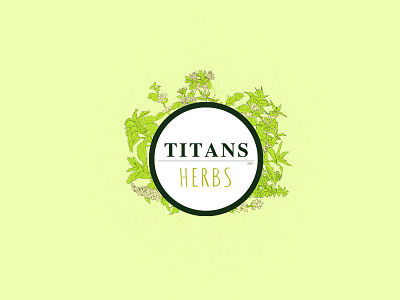Titans Herbs Sticker Design