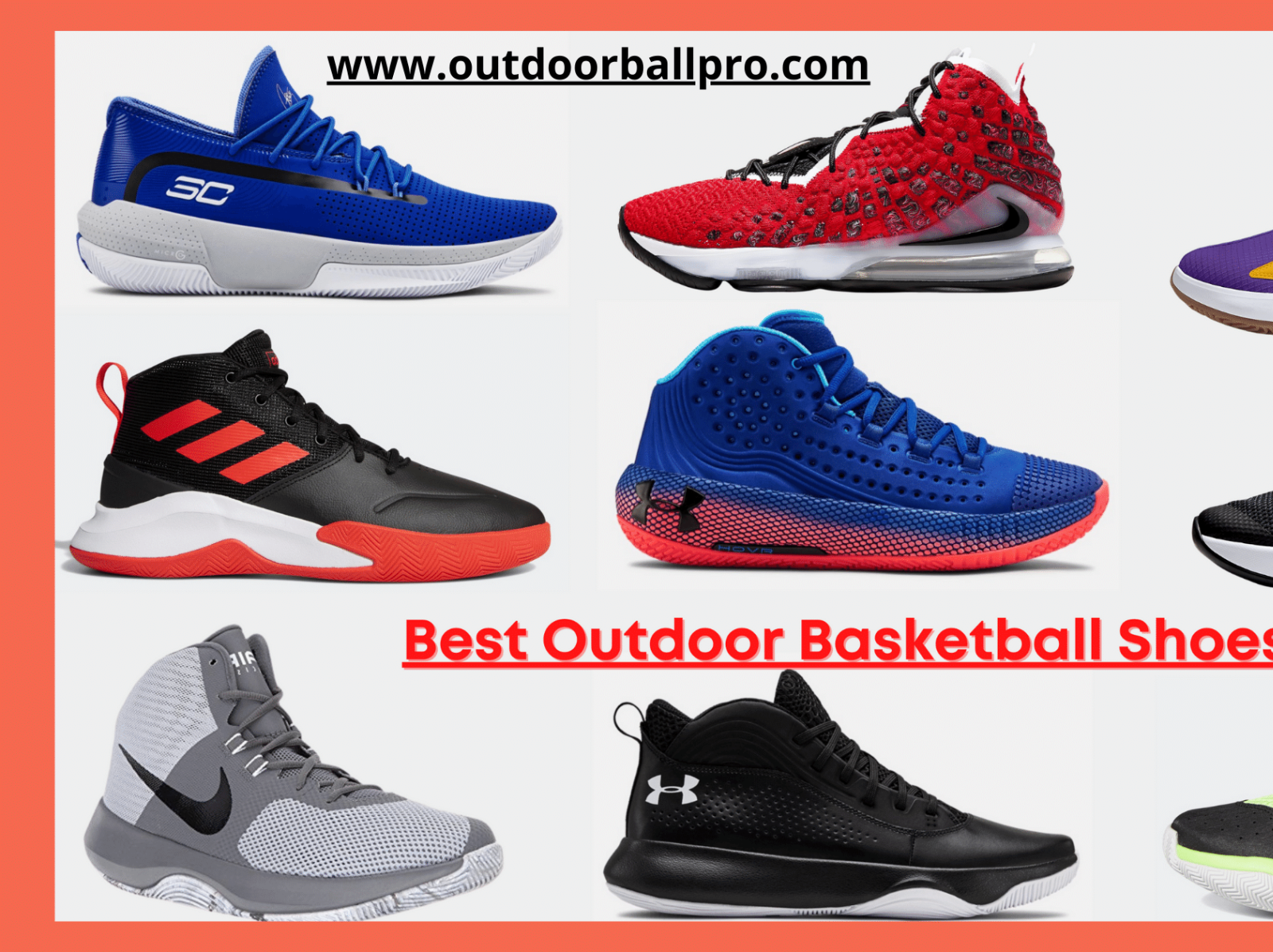 best outdoor basketball shoes by Outdoor Ball Pro on Dribbble