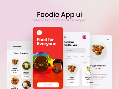 Food delivery app Ui kit