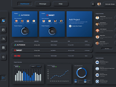 Neumorphism with dasboard design