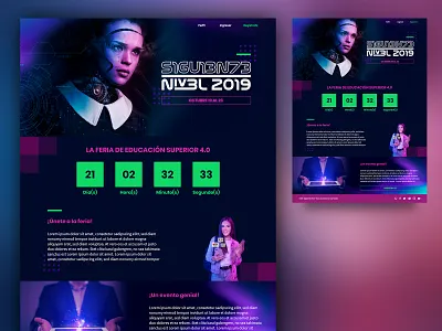 Siguiente Nivel design landing page ui web design