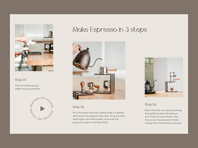 Make espresso landing page concept design espresso espresso machine kickstarter landing redesign uiux web web design
