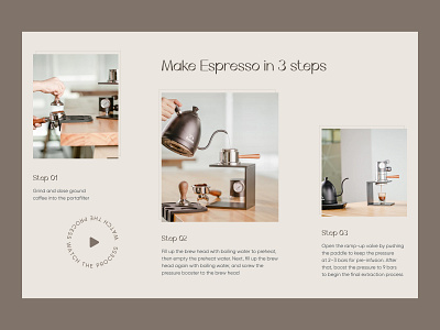 Make espresso landing page