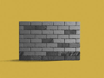 Bricks 3d animation bricks concept construction style frame volume wall