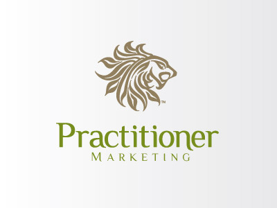 Practitioner Marketing beige bold cat feline green icon lion mane teeth