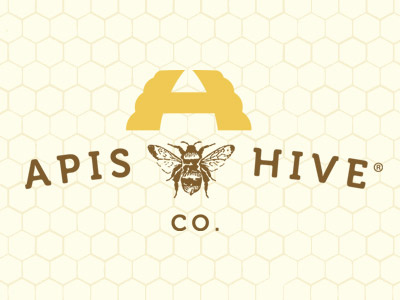 Apis Hive :: Corporate Icon a bee beeswax buzz colony comb golden h hive honey honeycomb jar pollen queen sweet toast wax wing worker