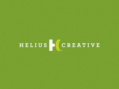 Helius Creative :: Logo Full ad advertising agency ancient brand branding c creative design graphic greek green h helios helius icon initials innovative logo sun symbol yellow