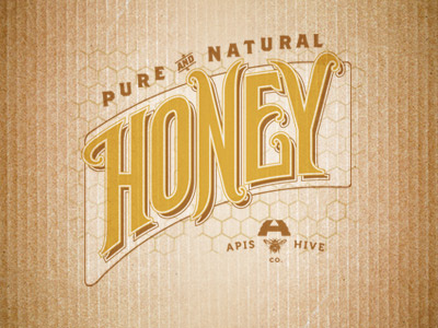 Apis Hive :: Honey Logotype
