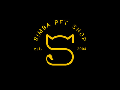 Simba petshop logo design branding design graphic design logo petshoplogodesign visualidentity