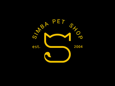 Simba petshop logo design