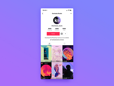 TikTok Profile Mockup (PSD file) design mockup mockup design photoshop profile psd social template tiktok